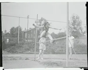 Drexel Institute Student in High Jump Feat