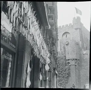 Ghent Prints: Dried Fish Hanging from a Building