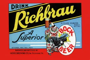 Virginia Prints: Drink Richbrau Bock Beer