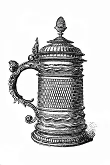 Iron Metal Prints: Drinking jug