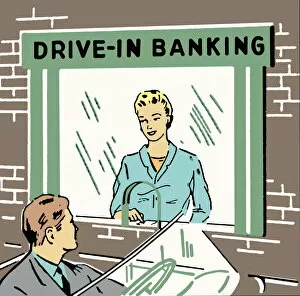 Images Dated 30th January 2015: Drive-In Banking