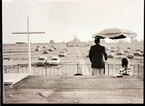 Drive In Theater Prints: Drive-In Church Service