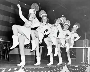 Drum Majorettes on Stage for American Legion