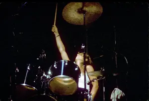 Drummer Sandy West of the rock band The Runaways