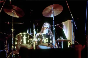 Drummer Sandy West of the rock band The Runaways