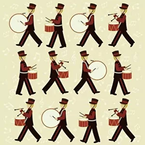 Images Dated 3rd December 2018: Twelve Drummers Drumming