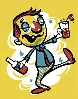 Cocktail Prints: Drunk Man