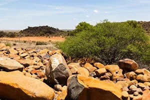 Images Dated 8th November 2012: The dry and arid landscape in the Northern Cape, not far from Kimberly, South Africa