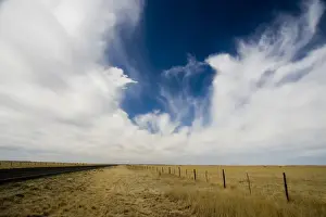 dry, fence, grass, grassland eco system, horizon over land, horizontal, landscape
