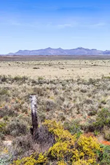 Northern Cape Prints: The dry, mountainous and very beautiful landscape of the Karoo in the Northern Cape near Brits town