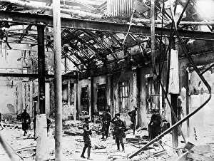 Post Office Prints: Dublin Post Office After Rebellion