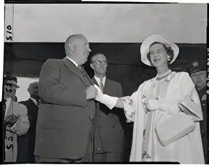 Marina Prints: Duchess of Kent Being Greeted by United States City Official