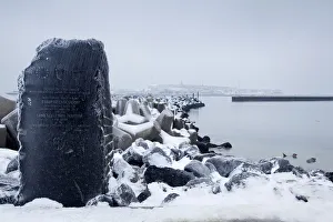 Duene monument, Helgoland, Schleswig-Holstein, Germany, Europe Duene monument, Helgoland, Schleswig-Holstein, Germany, Europe