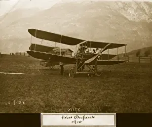 Landscape Black Prints: Dufaux Biplane