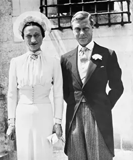 Groom Prints: Duke and Duchess of Windsor After Their Wedding