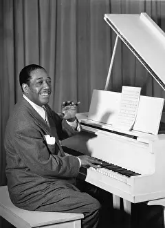 Duke Ellington Performing At The Piano