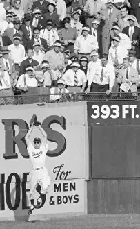 Duke Snider Catching Ball