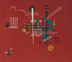 Oil On Canvas Prints: Dull Red