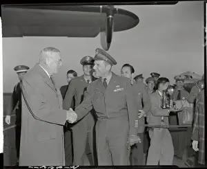 Dulles and Ridgway Shaking Hands