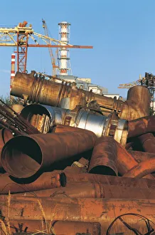 Images Dated 20th May 2015: Dumped equipment next to Chernobyl Nuclear Power Plant