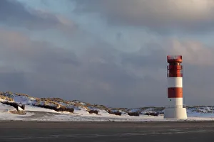 Dunes with a lighthouse, Helgoland, Schleswig-Holstein, Germany, Europe Dunes with a lighthouse, Helgoland, Schleswig-Holstein, Germany, Europe