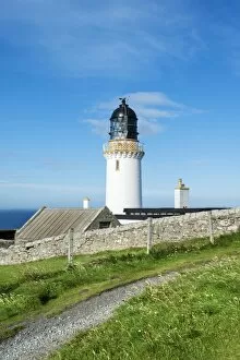 Images Dated 16th August 2012: Dunnet Head lighthouse on the north coast of Scotland, Caithness, Scotland, United Kingdom, Europe