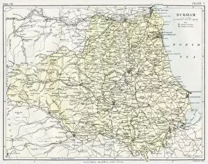Images Dated 24th August 2017: Durham map 1883
