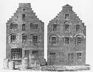 Dutch Buildings on Broad, Pearl Streets