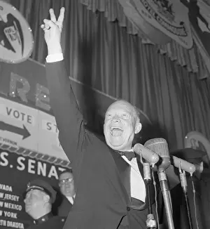 Dwight D. Eisenhower Celebrating Victory