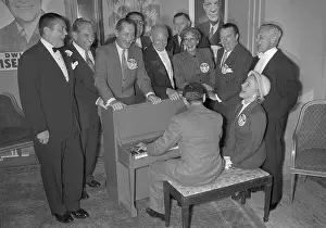 Dwight D. Eisenhower and Friends at Piano