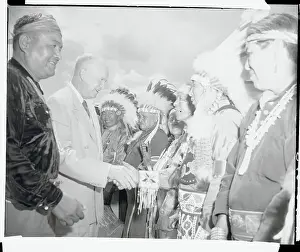 Gallup Prints: Dwight D. Eisenhower with Indian Chiefs