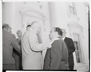 Dwight D. Eisenhower with Mustafa Ben Halim
