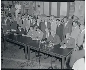Dwight D. Eisenhower with Other Political Leaders