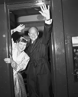 Salisbury Prints: Dwight D. Eisenhower Wearing a Bath Robe