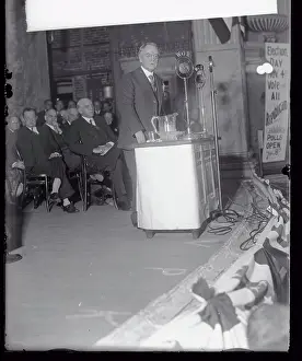 Newark Prints: Dwight D. Morrow Making Speech