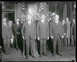 Dwight Davis and Peers Posing at Secretary of War Ceremony