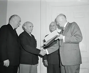 Guggenheim Prints: Dwight Eisenhower Awarding An Artist