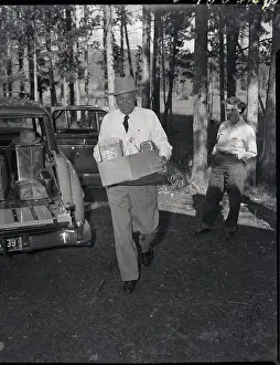 Ranch Prints: Dwight Eisenhower Carrying Groceries