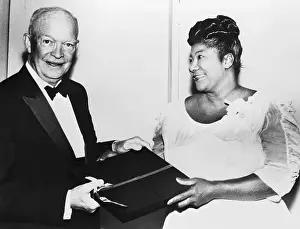 Dwight Eisenhower And Mahalia Jackson
