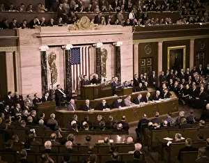 Dwight Eisenhower Making State of the Union Address