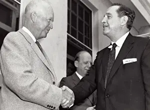 Dwight Eisenhower and Orval Faubus Shaking Hands