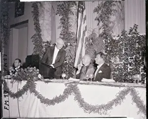 Dwight Eisenhower Preparing Himself Before Speech