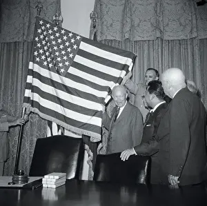 Dwight Eisenhower and others After Signing of Hawaii into the Union