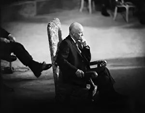 Easy Chair Prints: Dwight Eisenhower Thinking in a Chair