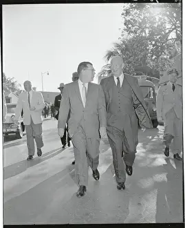 Dwight Eisenhower Walking with James Hagerty