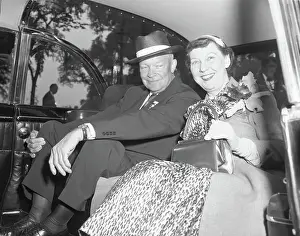 Departure Prints: Dwight and Mamie Eisenhower Departing West Point