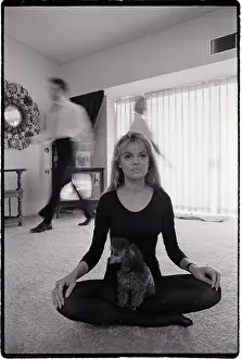 Dyan Cannon Practicing Yoga