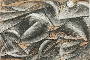 Boccioni Prints: Dynamism Of A Human Body (Dinamismo Di Un Corpo Umano)