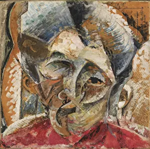 1910s Prints: Dynamism of a Woman's Head or Head of a Woman or Decomposition of a Woman's Head or Lines Forces of a Head