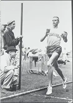 Eugene Prints: Dyrol Burleson Crossing Finish Line